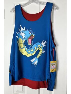 POKEMON X TARGET Exclusive Reversible GYARADOS MAGIKARP Jersey LARGE Red Blue